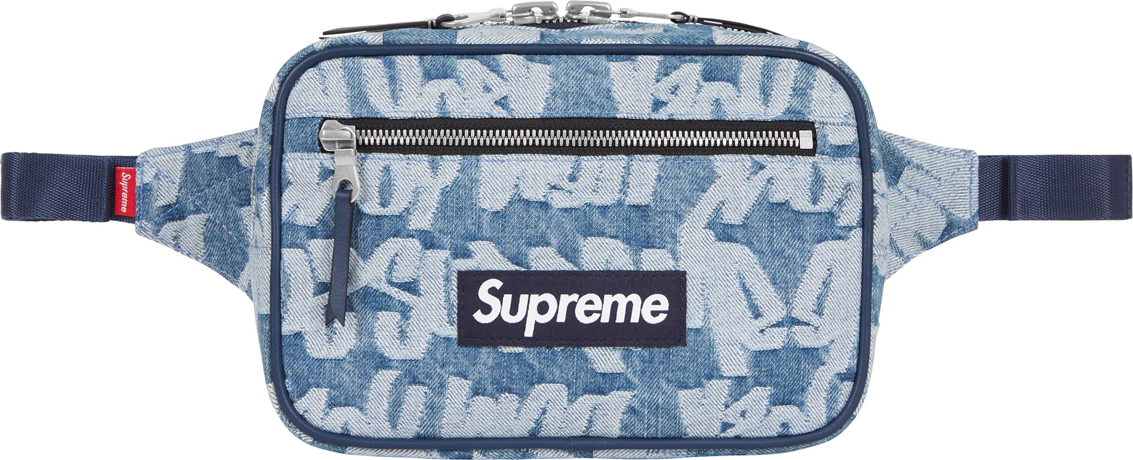 Fat Tip Jacquard Denim Waist Bag view 4